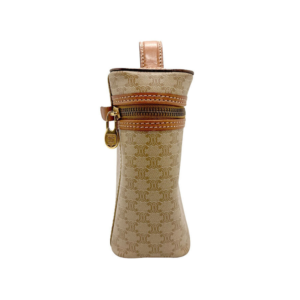 Celine brown Macadam canvas coated handbag